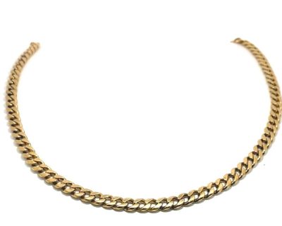 14ct Yellow Gold Solid Wheat Necklace  14gk0115