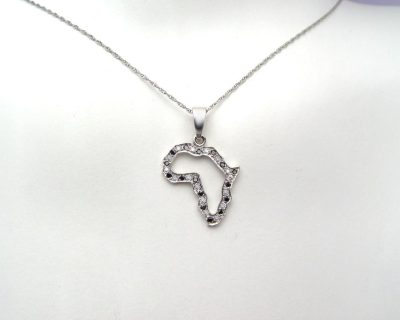 18ct Africa Diamond pendant  18dah0143