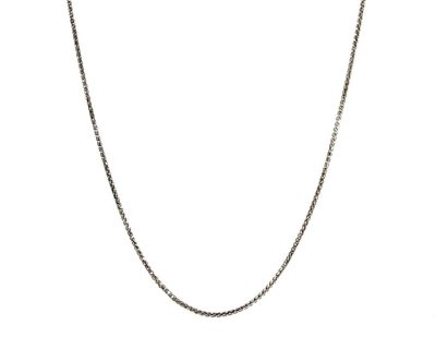 18ct White Gold Wheat Chain Necklace  18gk0981