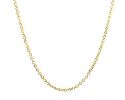 9ct Yellow Gold Anchor Chain Necklace  9gk1285