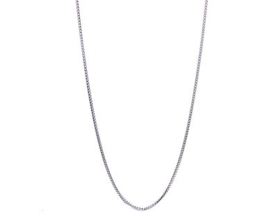 9ct White Gold Franco Chain Necklace  9gk1305