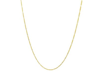 9ct Yellow Gold Gauge Chain Necklace  9gk1321