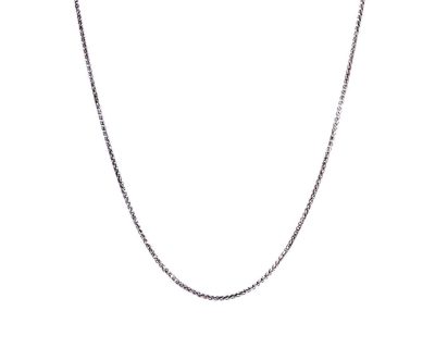 9ct White Gold Franco Chain Necklace  9gk1336