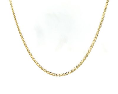 9ct Yellow Gold Diamond Cut Wheat Adjustable Chain Necklace  9gk1352