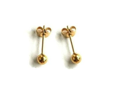 9ct Yellow Gold Ball Stud Earrings (Only available in Namibia)   9go0831