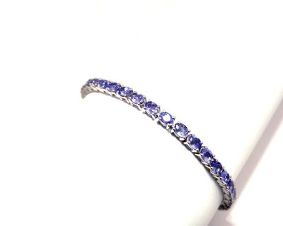 Silver Oval Tanzanite Bracelet  aga0202