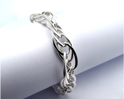 Silver Fancy Multi Oval Link Bracelet (Only available in Namibia)  aga0231