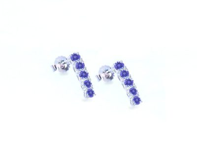 Silver Eternal Tanzanite Earrings  ago1082