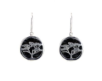 Silver Tree of Life Hook Earrings (Only available in Namibia)  ago1192