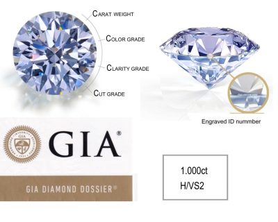 1.00ct Round Brilliant Cut Natural Diamond DIA6027265  POR