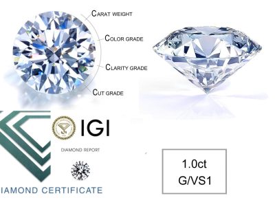 1.00ct Round Brilliant Cut Natural Diamond DIA6027851 POR