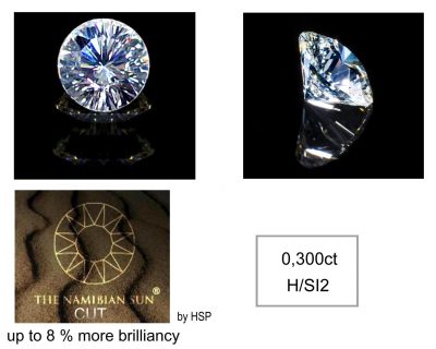 0,300ct Round Namibian Sun Cut Natural Diamond DIA6028698